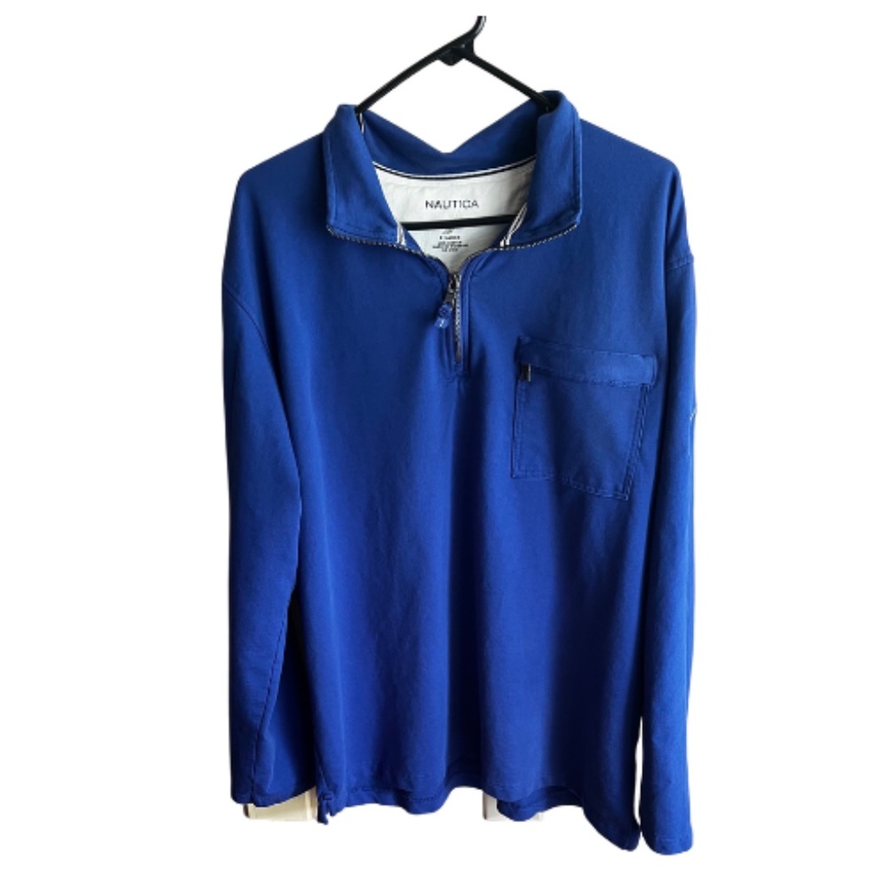 Men's Nautica Cotton Pullover. Size XL. Blue